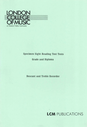 Lcm Recorder Specimen Sight Reading Grades-Diploma