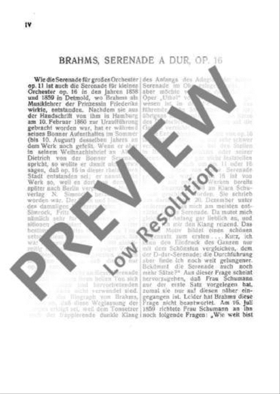 Serenade for Orchestra A major Orchestra scores gallery preview page 7