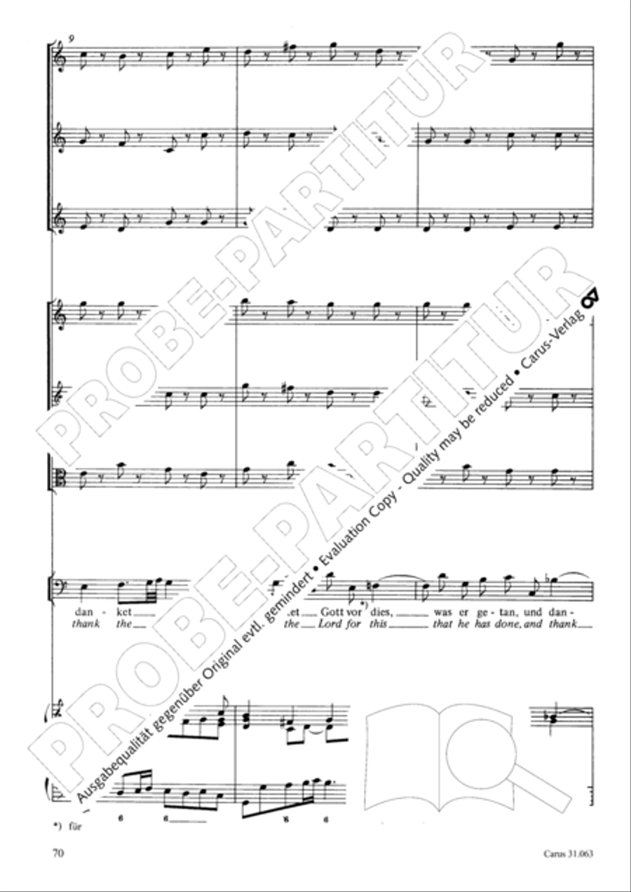 Christians, etch this blessed day (Christen, atzet diesen Tag) 4-Part scores gallery preview page 71