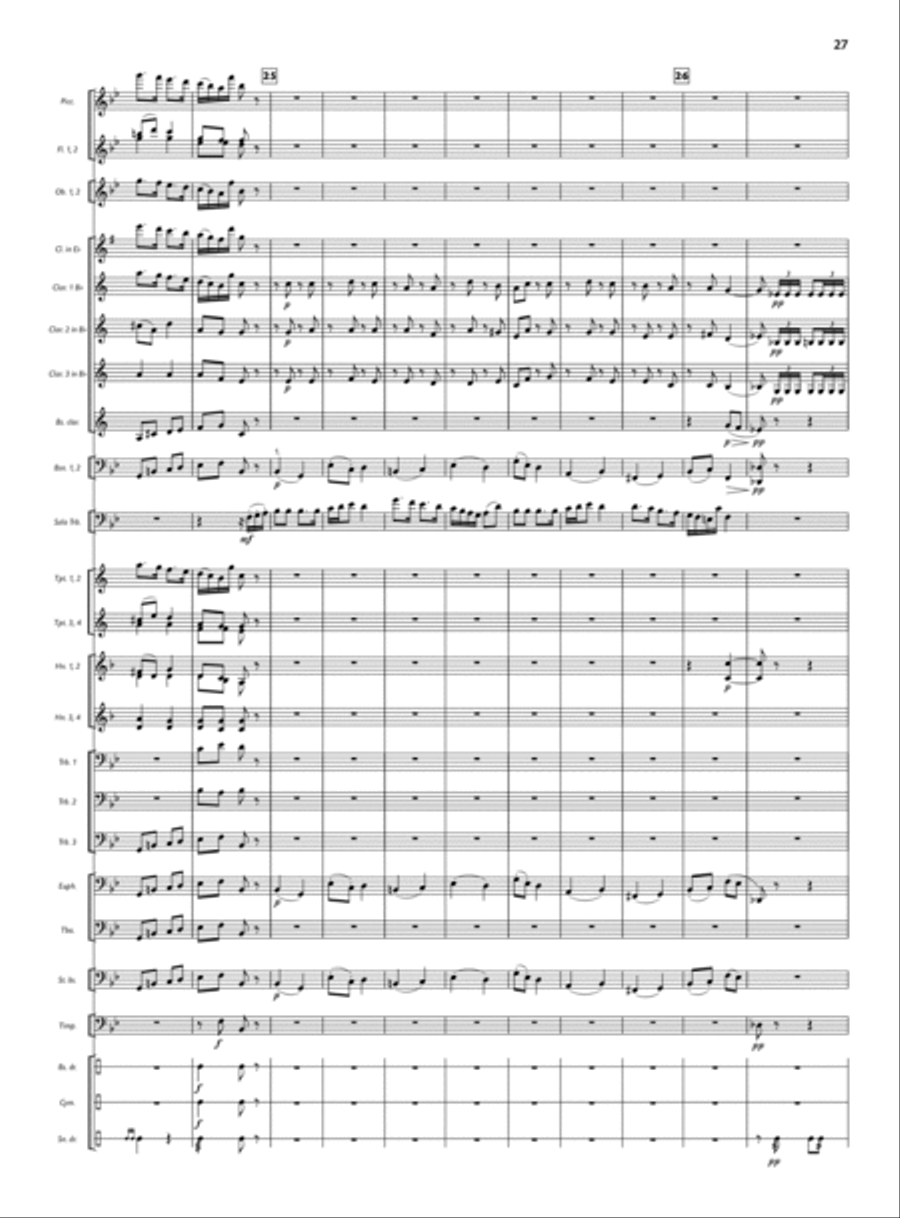 Concert for Trombone and Wind Ensemble Small Ensemble scores gallery preview page 17