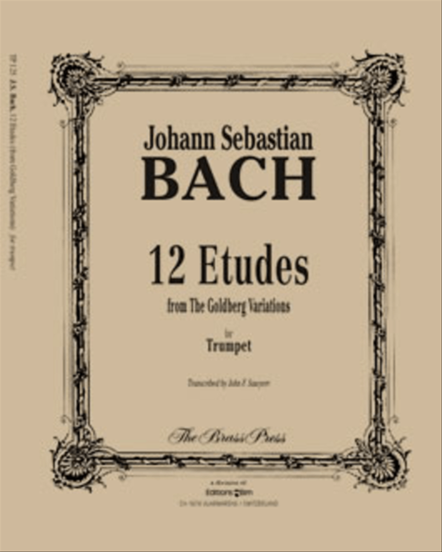12 Etudes (from Goldberg Variations) Trumpet Solo scores gallery preview page 1