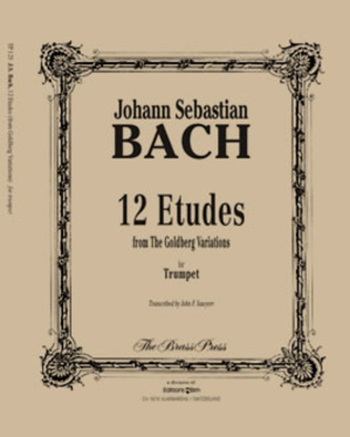 Book cover for 12 Etudes (from Goldberg Variations)
