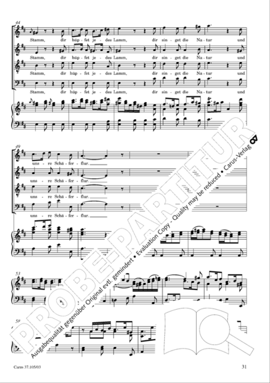 Die Freude der Hirten uber die Geburt Jesu 4-Part scores gallery preview page 32