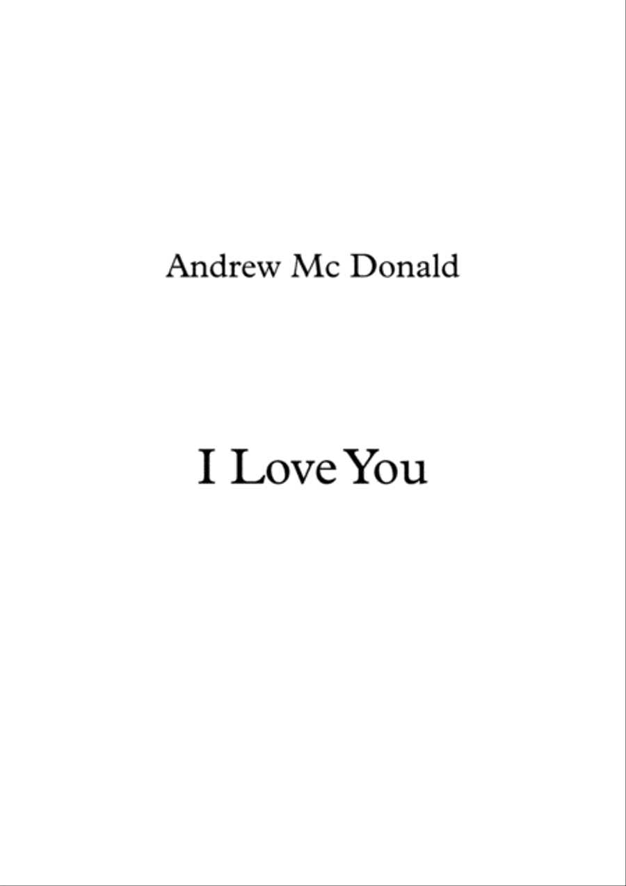 I Love You I Love You Voice scores gallery preview page 1