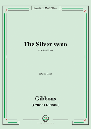 O. Gibbons-The Silver swan,in G flat Major