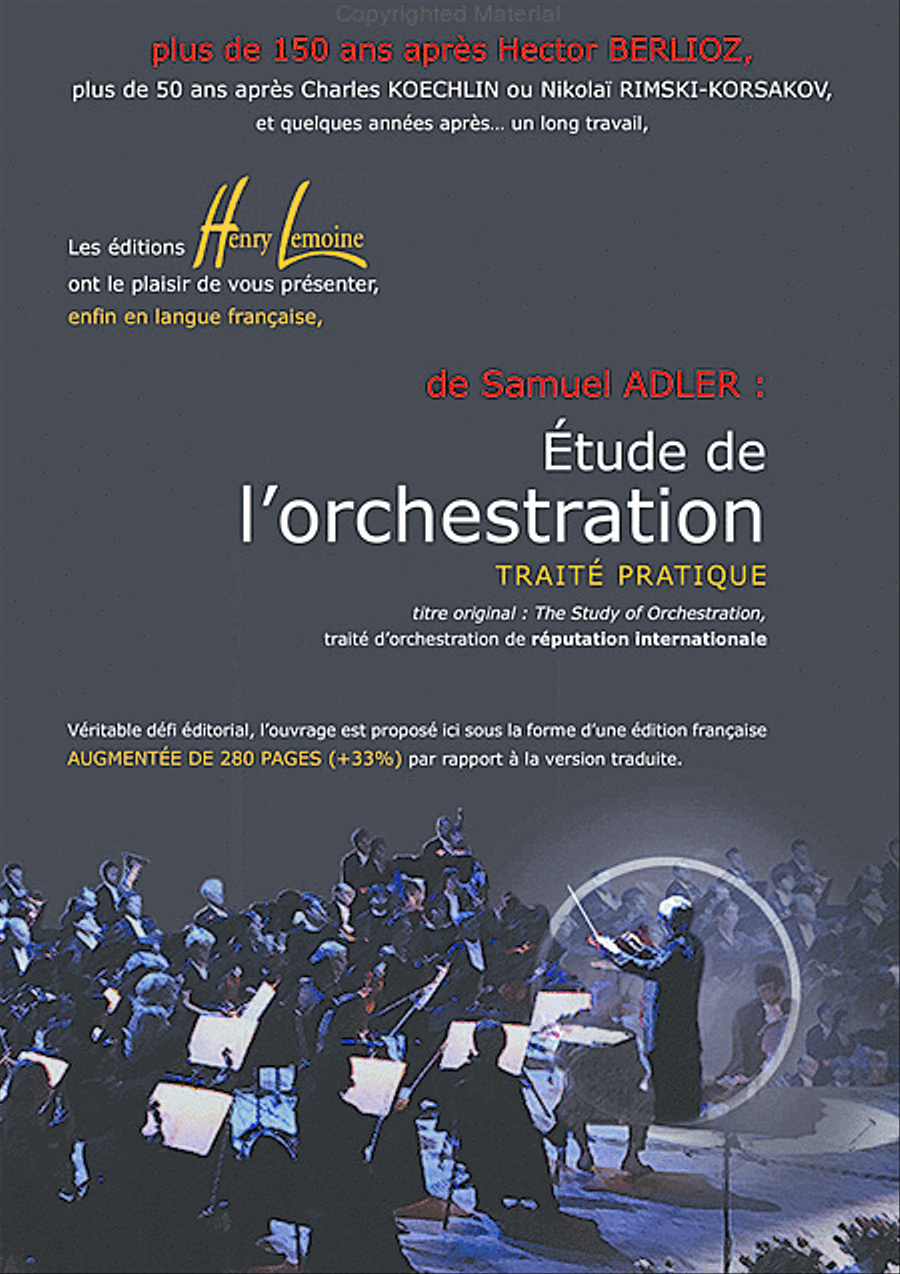 Etude de l'orchestration Set of Parts scores gallery preview page 2