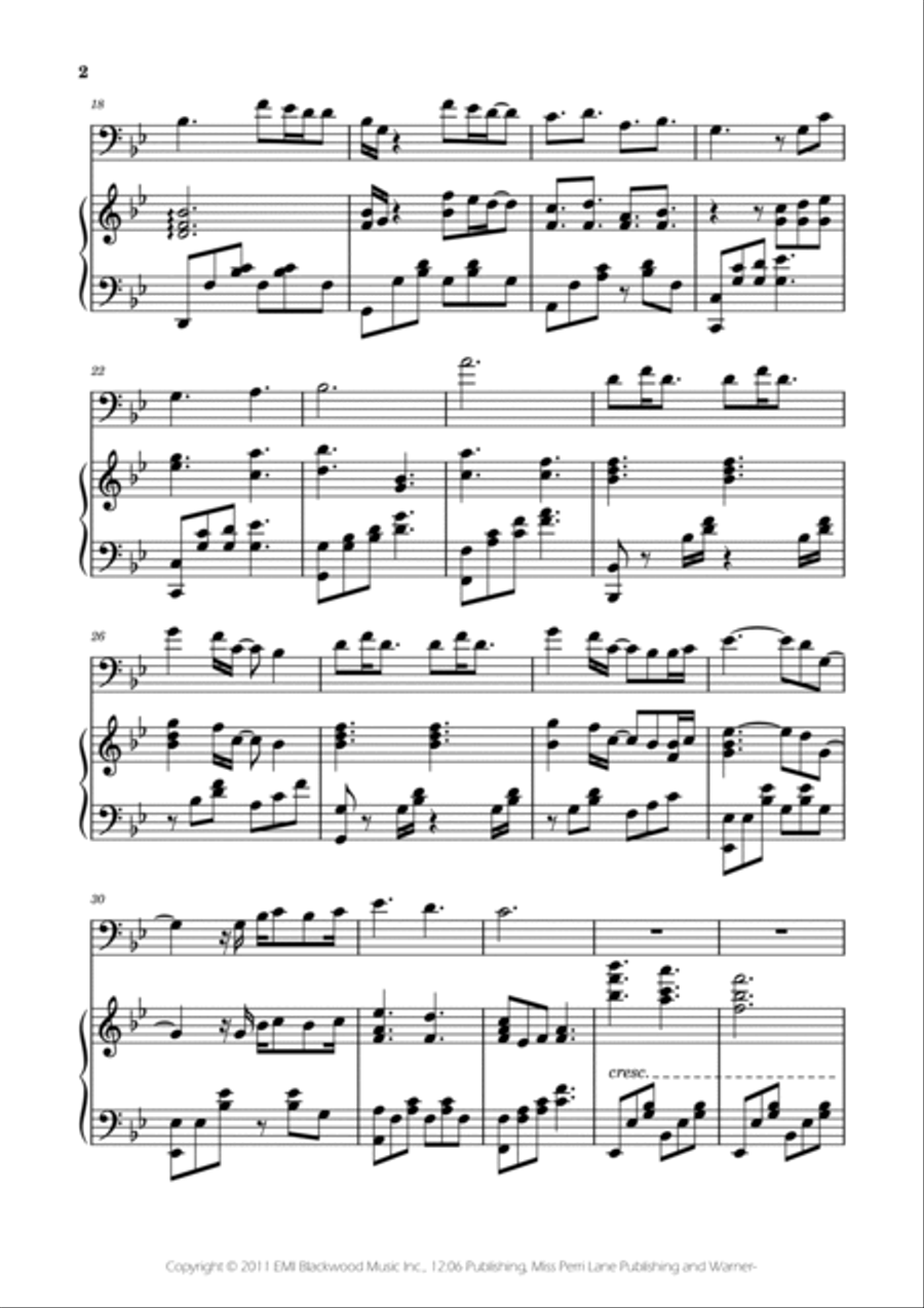 A Thousand Years Piano scores gallery preview page 2