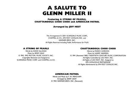 A Salute to Glenn Miller II