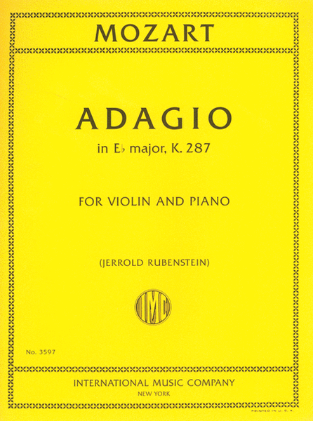 Adagio In E Flat Major, K. 287