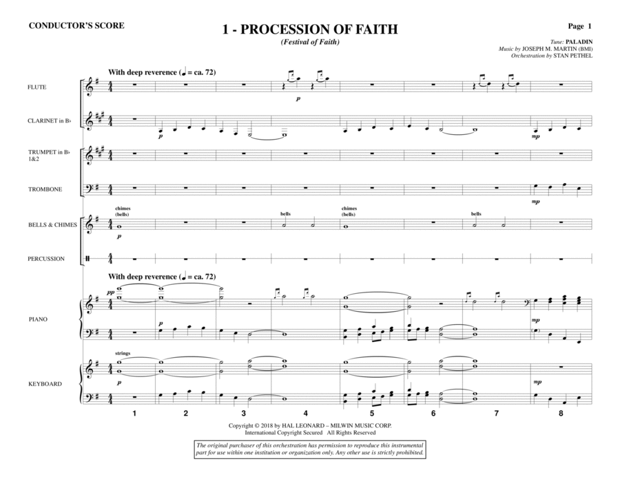 Festival of Faith - Full Score