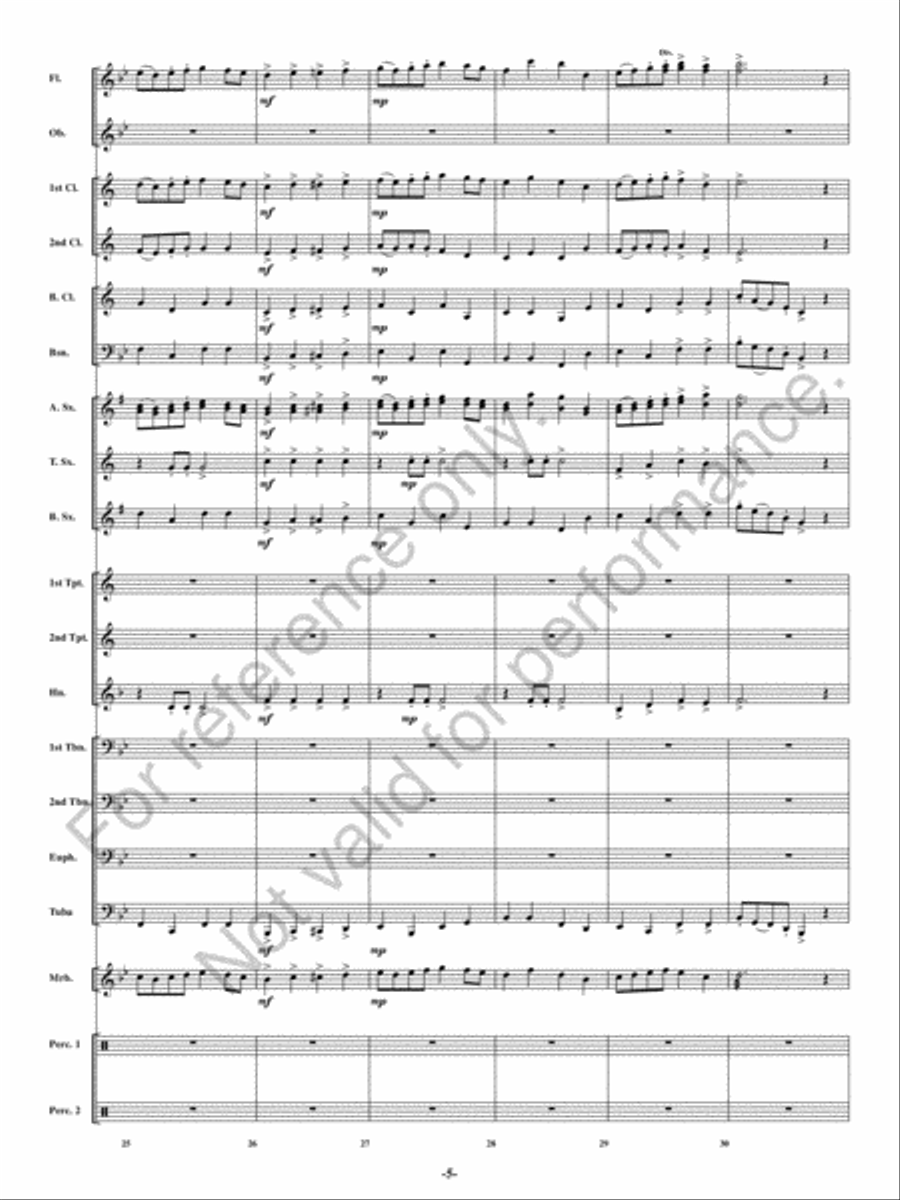 Spirit Of '44 Concert Band scores gallery preview page 6