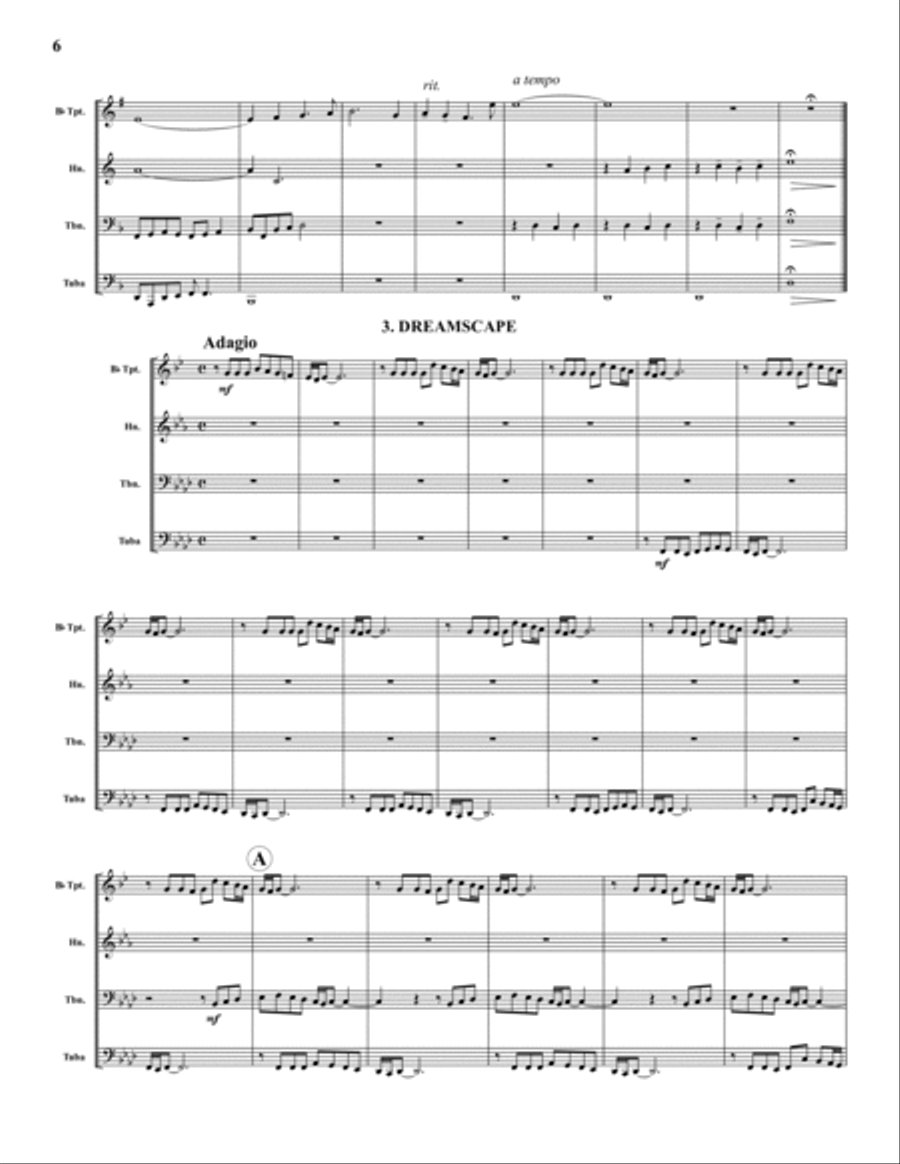 Suite in F Brass Quartet scores gallery preview page 6
