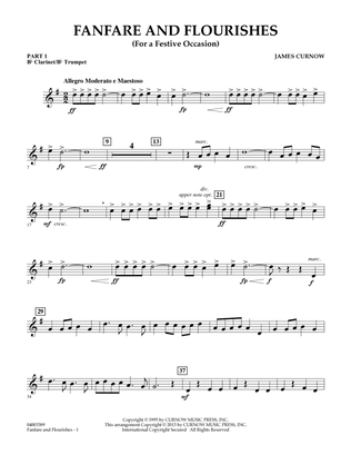 Book cover for Fanfare and Flourishes (for a Festive Occasion) - Pt.1 - Bb Clarinet/Bb Trumpet