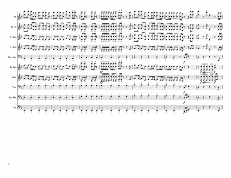 Uptown Funk Small Ensemble scores gallery preview page 2
