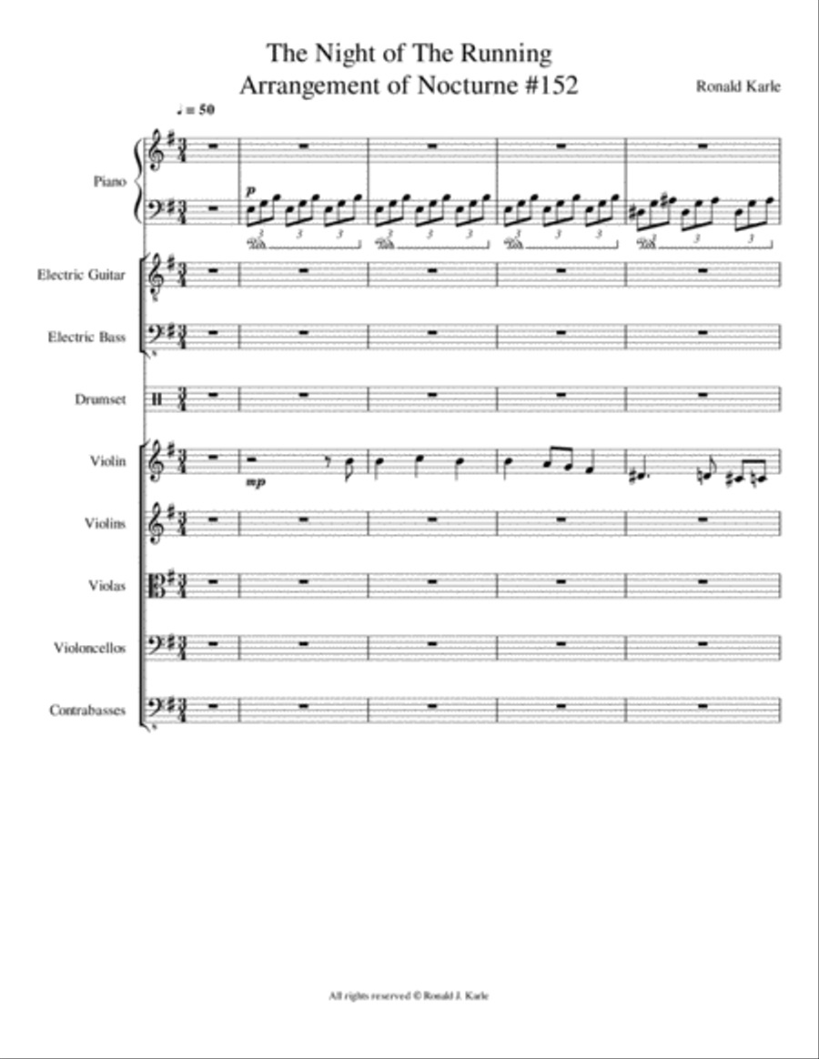 The Night of the Running Full Orchestra scores gallery preview page 2