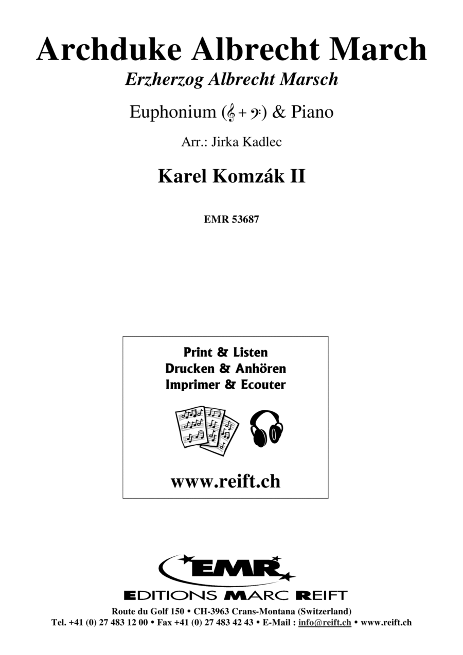 Archduke Albrecht March Archduke Albrecht March Euphonium scores gallery preview page 1