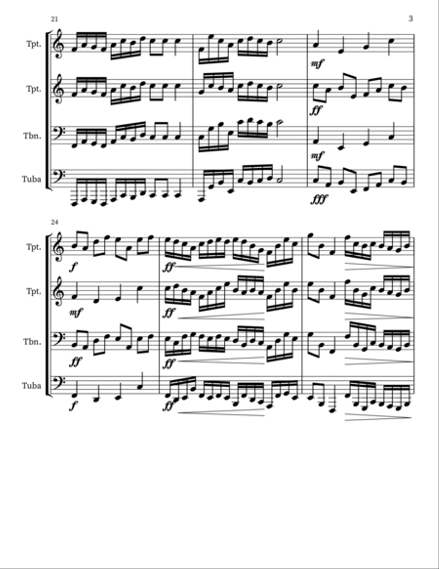 Falck Op. 3 No. 4 (Ausdruck) Jazz Ensemble scores gallery preview page 3