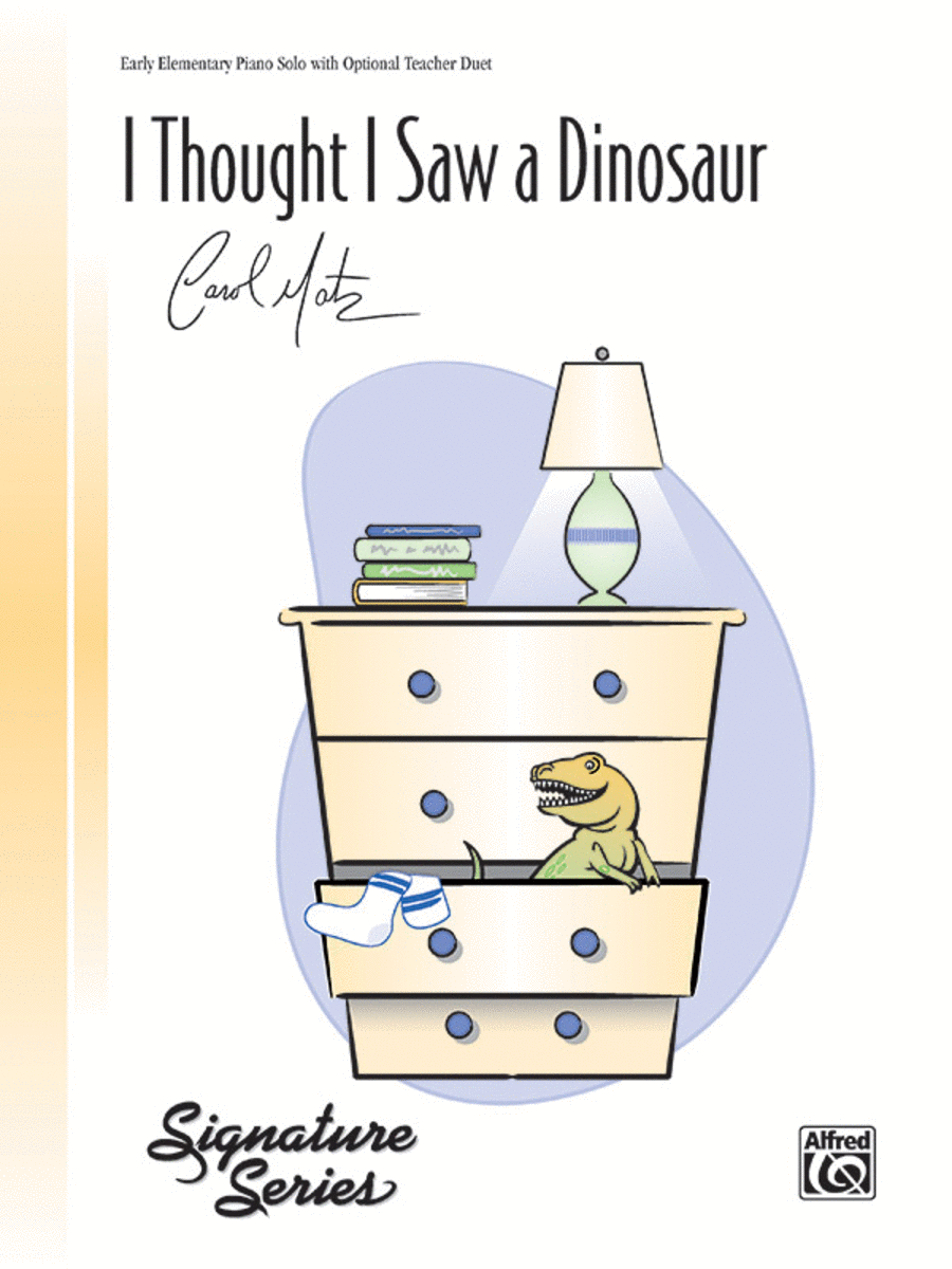 I Thought I Saw a Dinosaur Easy Piano scores gallery preview page 1