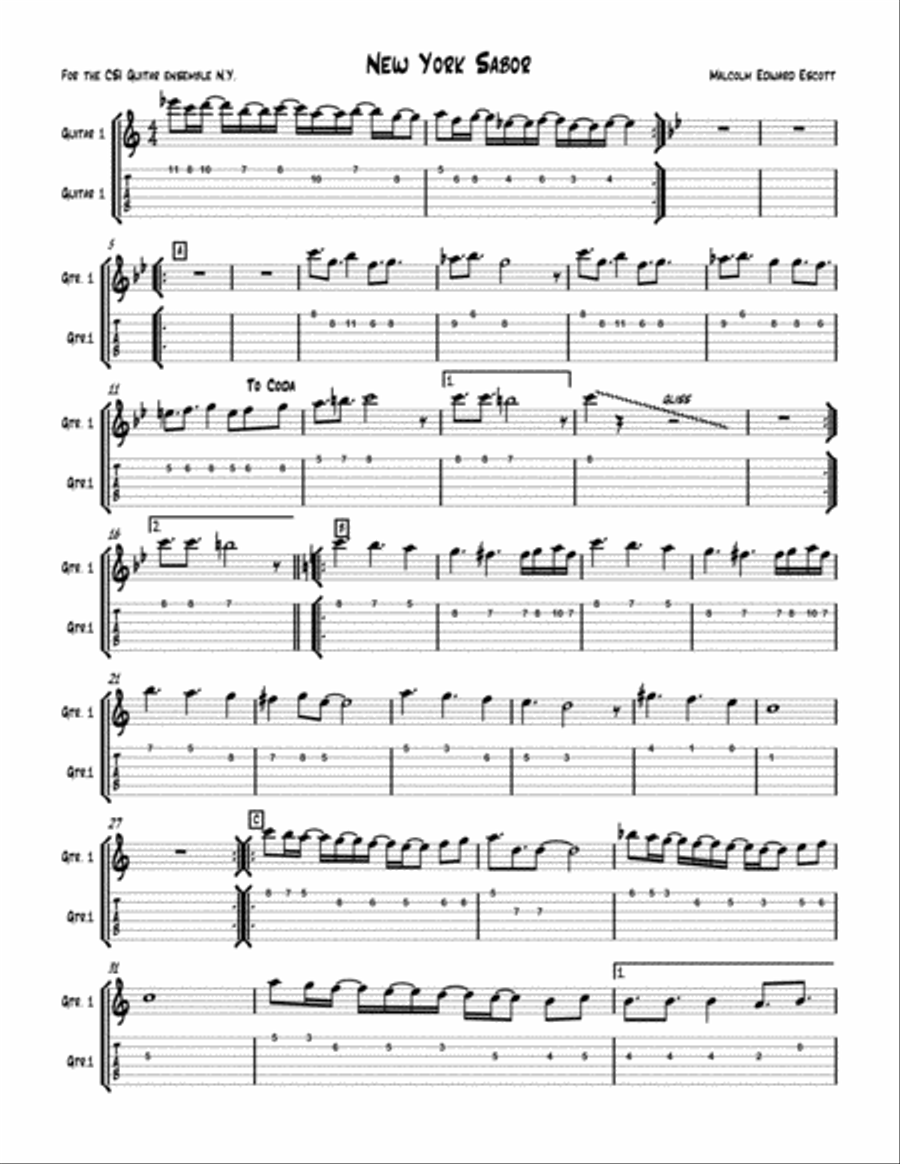 New York Sabor Guitar 1 image number null