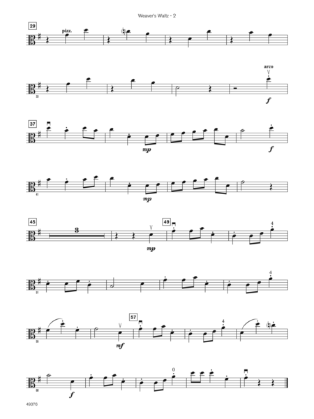 Weaver’s Waltz (Sound Innovations Soloist, Viola)