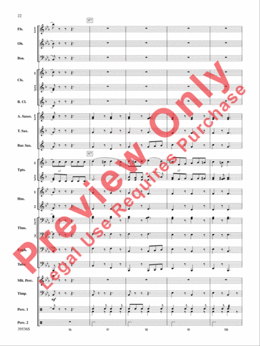 Screamers! Screamers! Concert Band scores gallery preview page 23