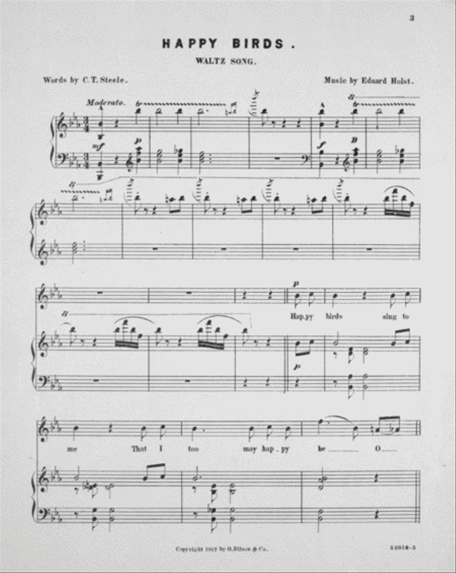 Happy Birds Waltz Voice scores gallery preview page 2