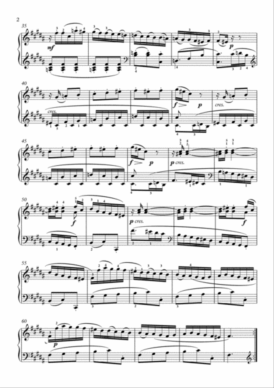 Scarlatti-Sonata in B-Major L.348 K.244(piano) Piano Solo scores gallery preview page 3