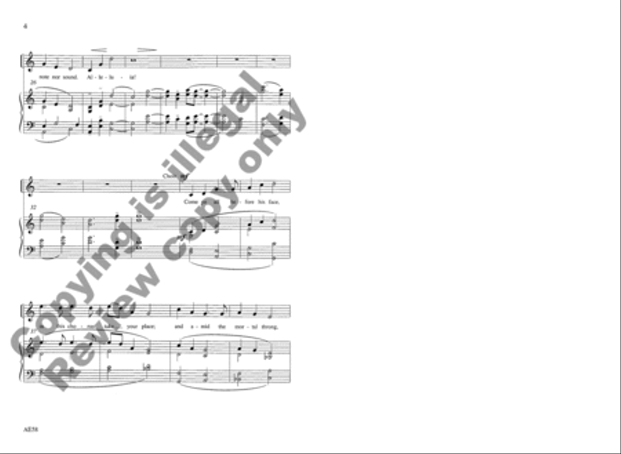 Come, O Come Unison Choir scores gallery preview page 5
