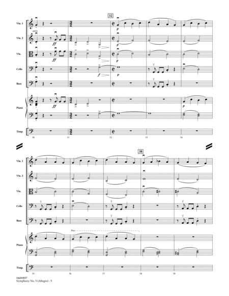 Symphony No. 5 (Allegro) - Full Score