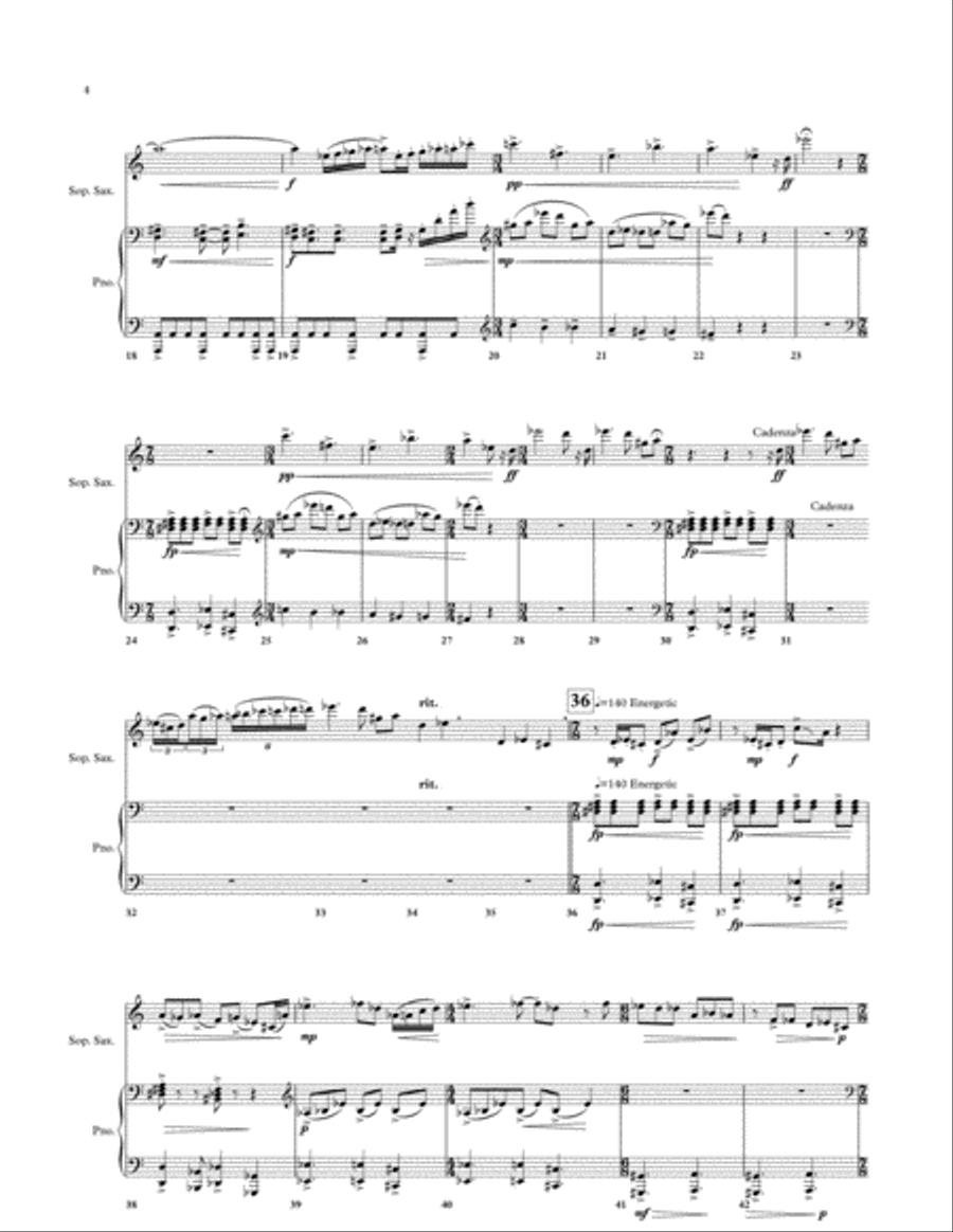 Conversations in Hell for Soprano Saxophone and Piano Soprano Saxophone scores gallery preview page 4