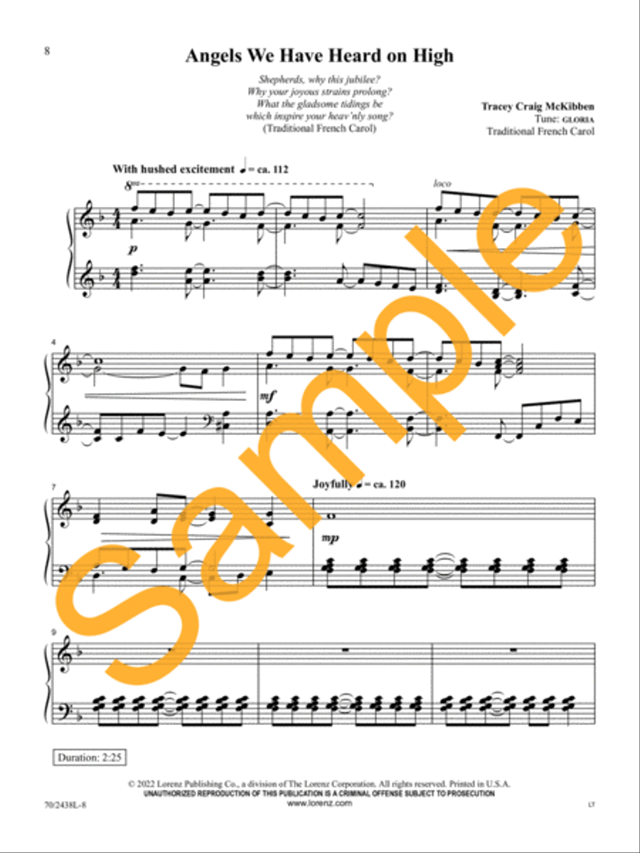 Christmas Shepherd Serenades Piano Solo scores gallery preview page 8
