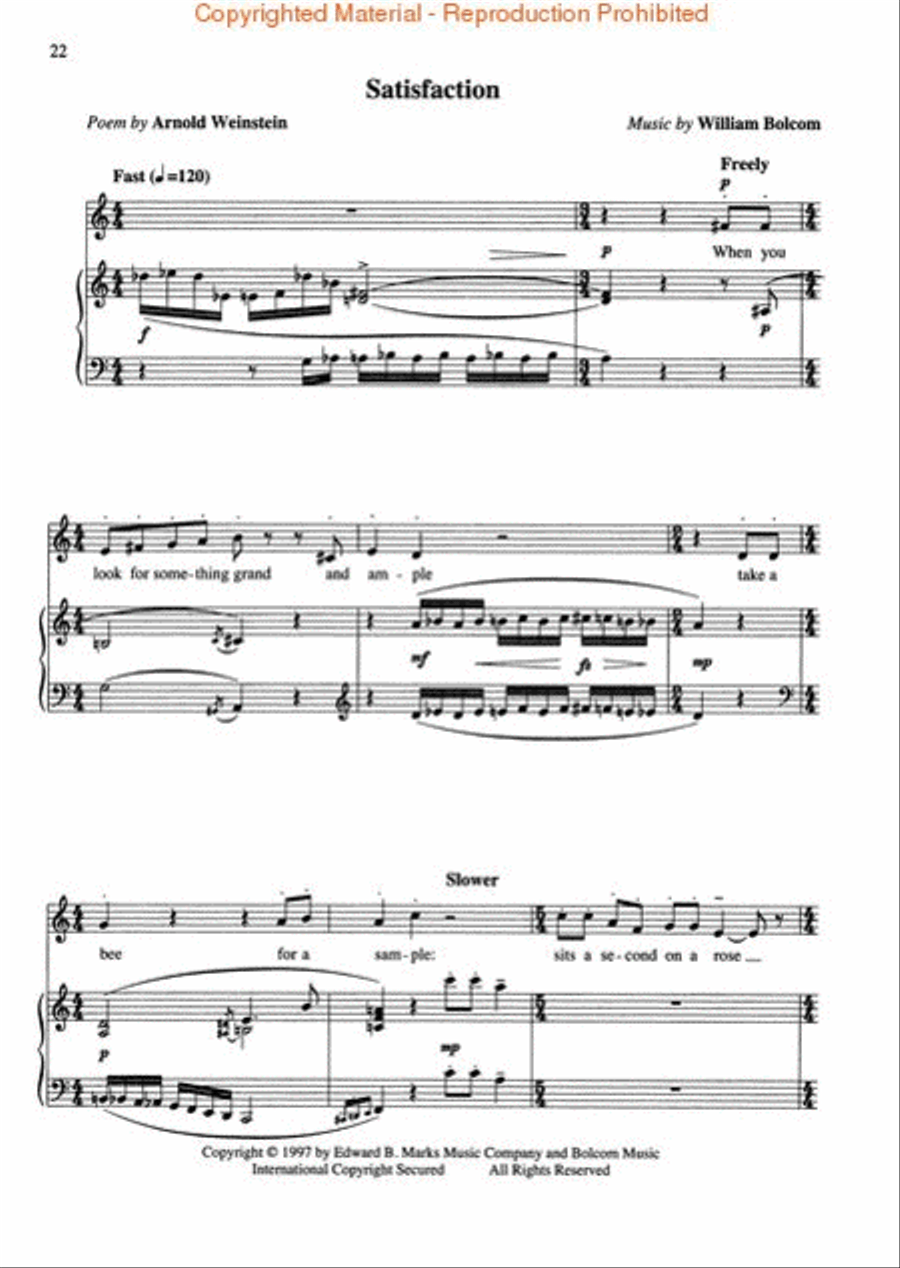 Cabaret Songs – Volumes 3 and 4 Voice scores gallery preview page 4