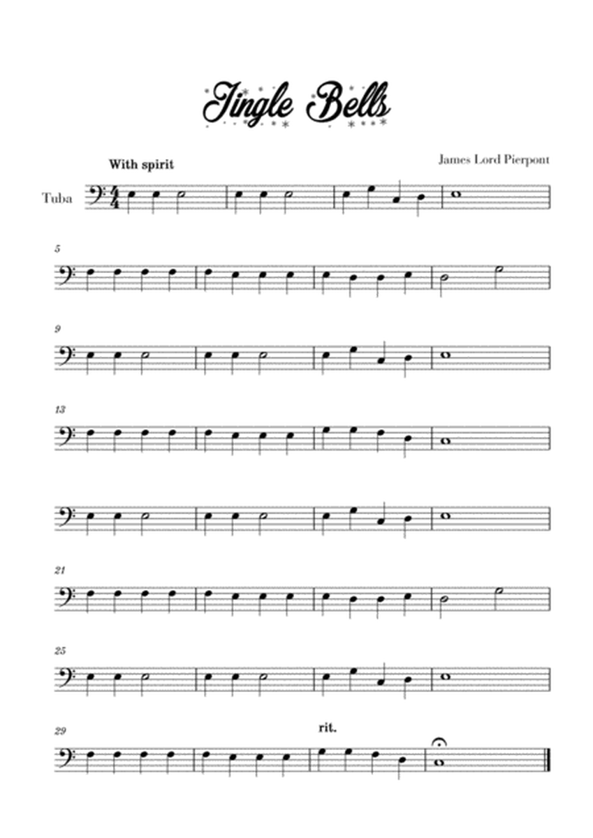 10 Easy Christmas Carols for Tuba Beginners (Music for Children) image number null