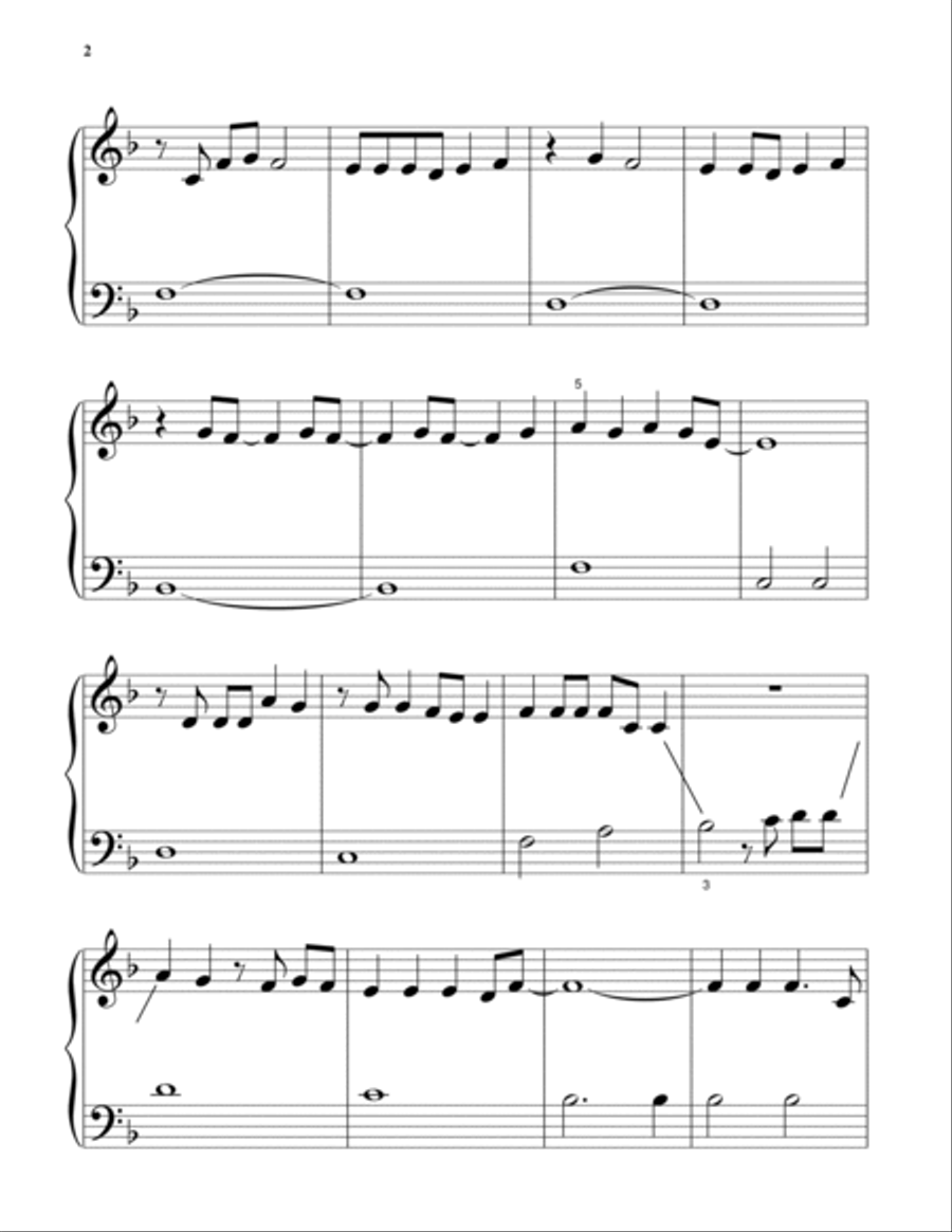 Back To December Easy Piano scores gallery preview page 2