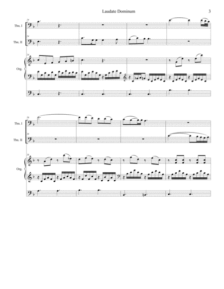 Laudate Dominum (Trombone Duet - Organ Accompaniment) image number null