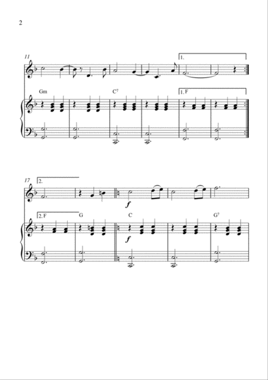 Kiss Waltz Piano scores gallery preview page 2