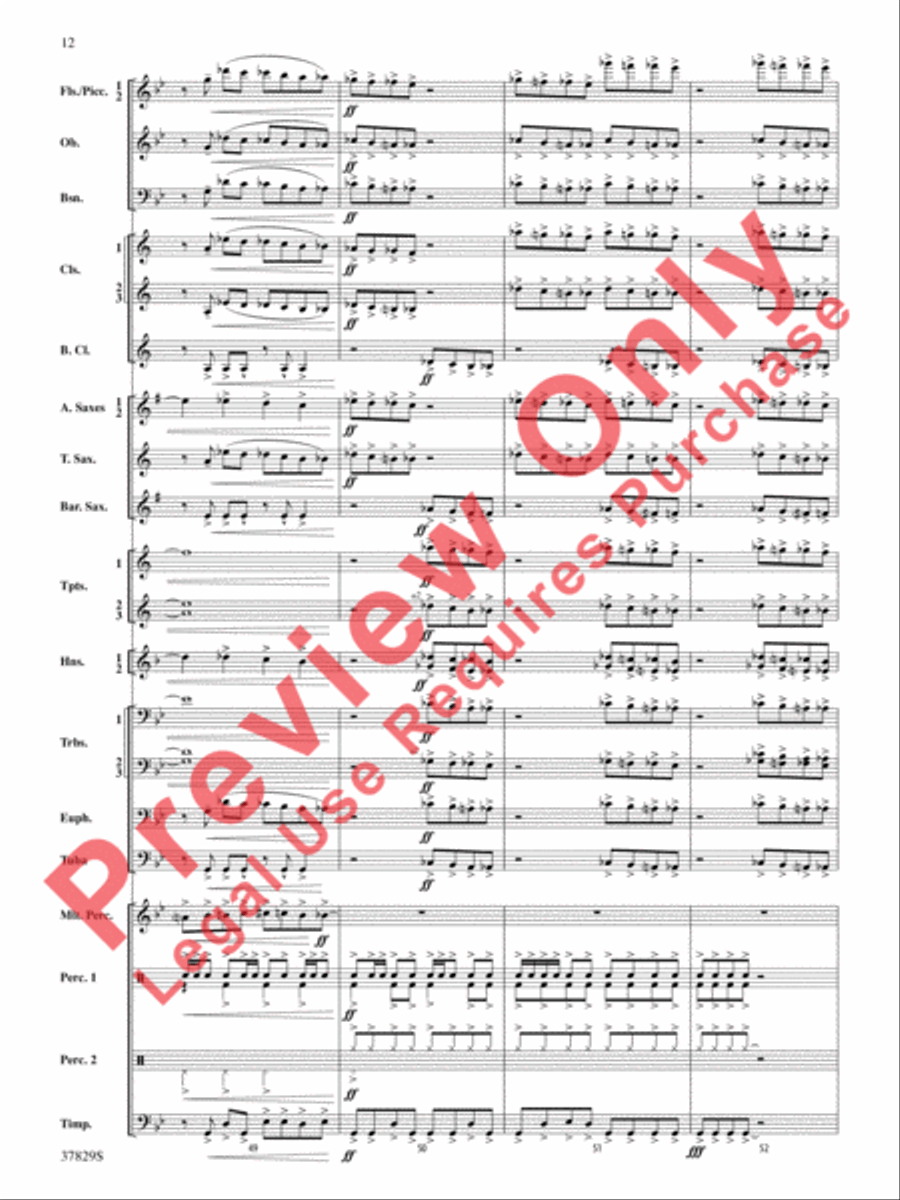 Vertigo Concert Band scores gallery preview page 13