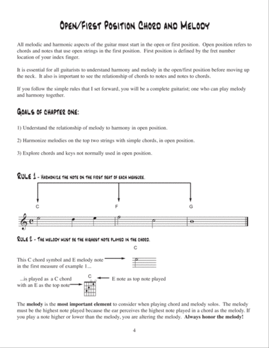 Fingerstyle Jazz Guitar Chord Soloing Electric Guitar scores gallery preview page 10