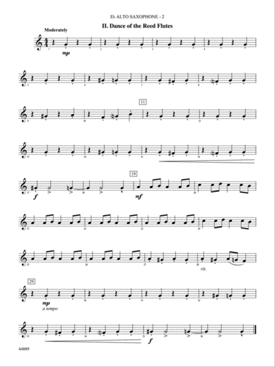 Three Miniature Nutcrackers: E-flat Alto Saxophone Concert Band scores gallery preview page 2