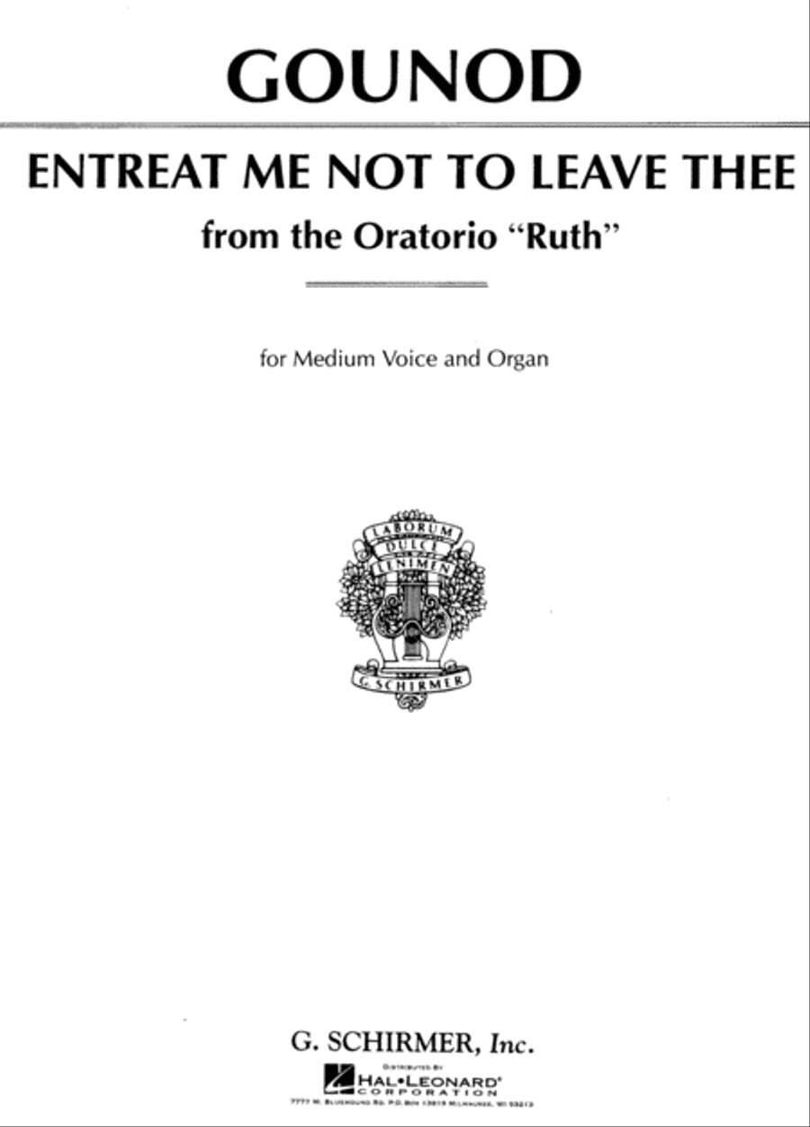 Entreat Me Not to Leave Thee (Song of Ruth) Voice scores gallery preview page 1