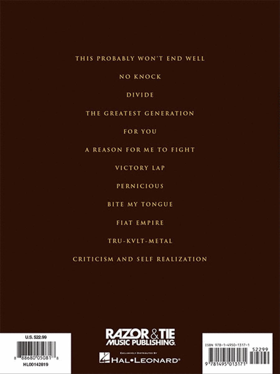 All That Remains - The Order of Things Electric Guitar scores gallery preview page 6