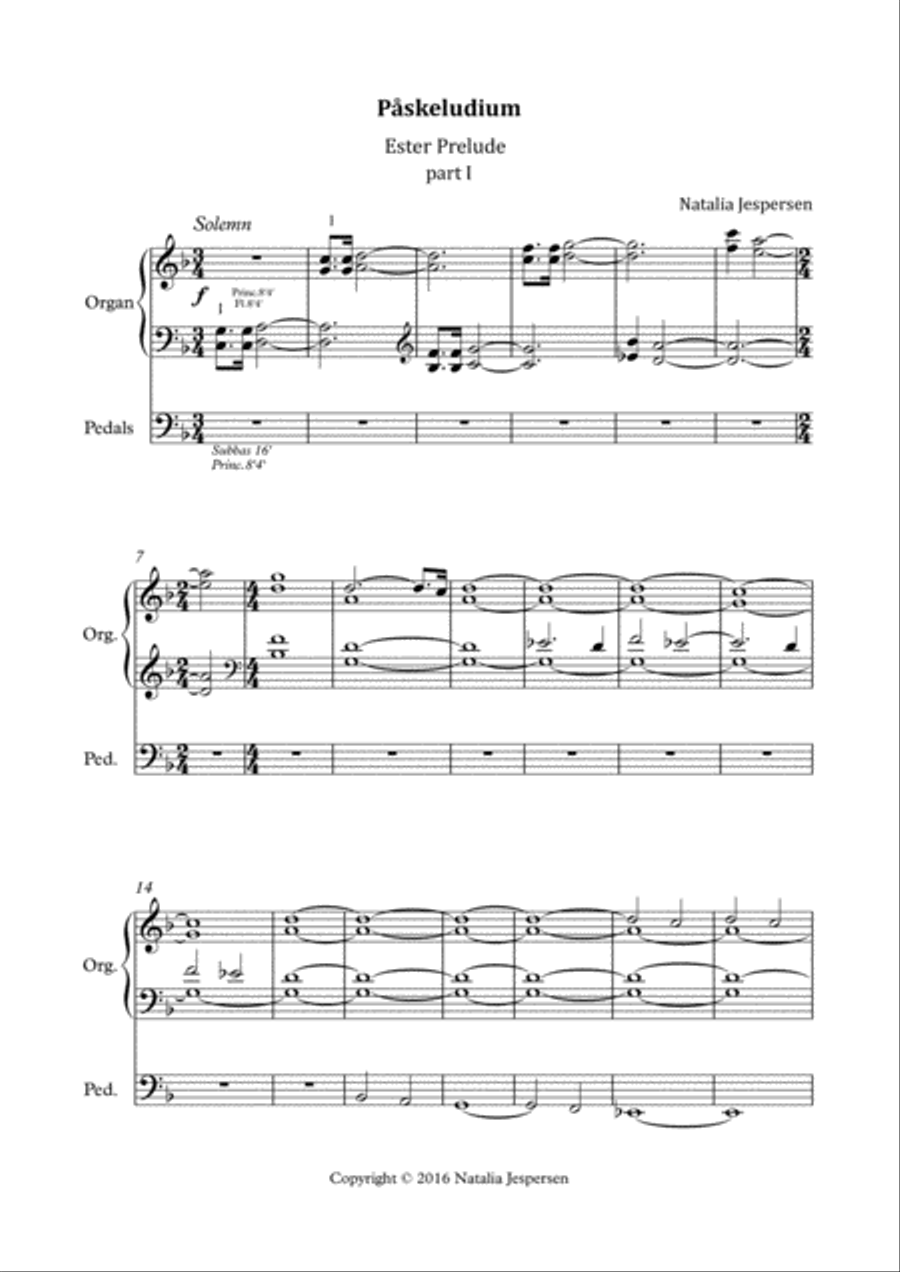 Påskeludium Påskeludium Organ Solo scores gallery preview page 2