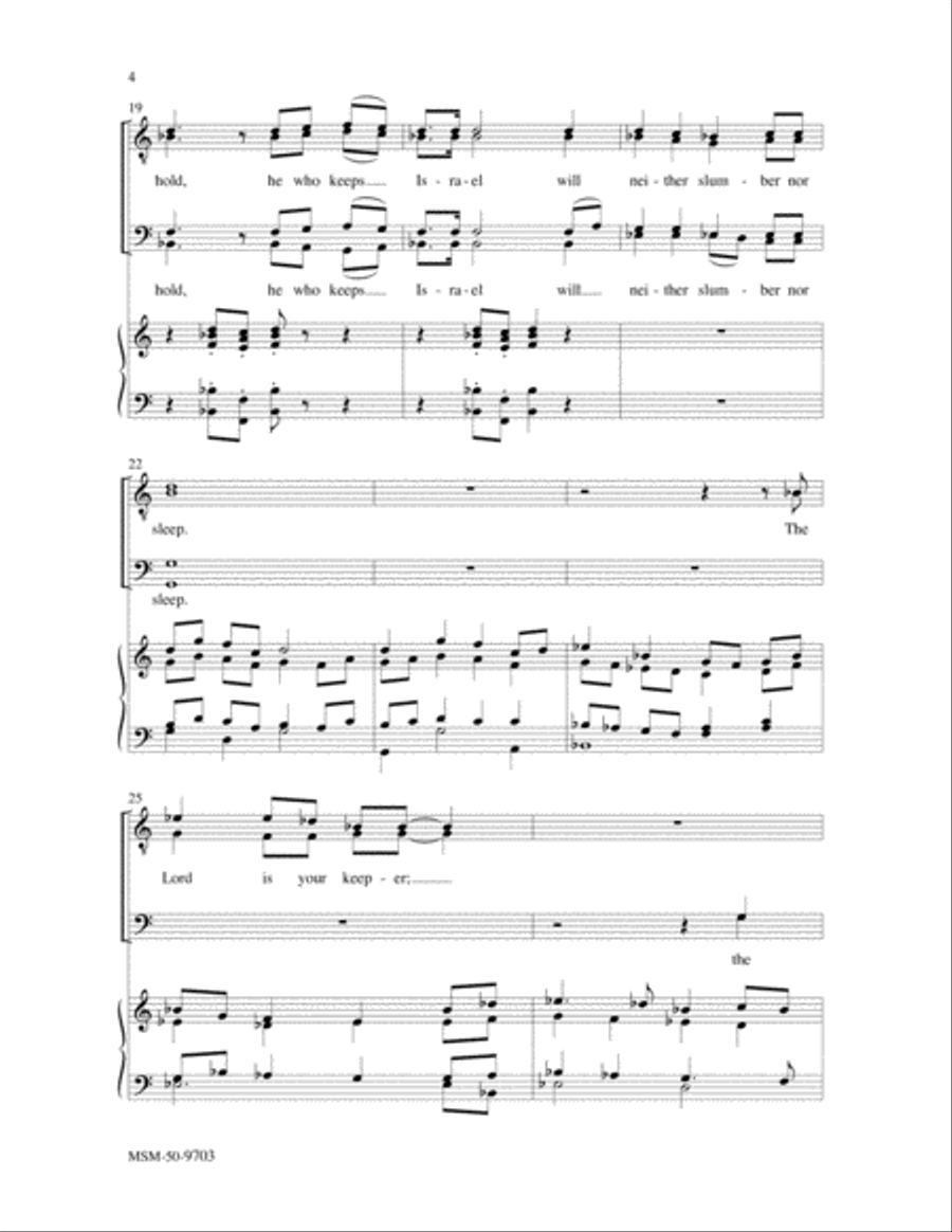 Psalm 121 (TTB/TBB/TTBB Voices) TTBB scores gallery preview page 3