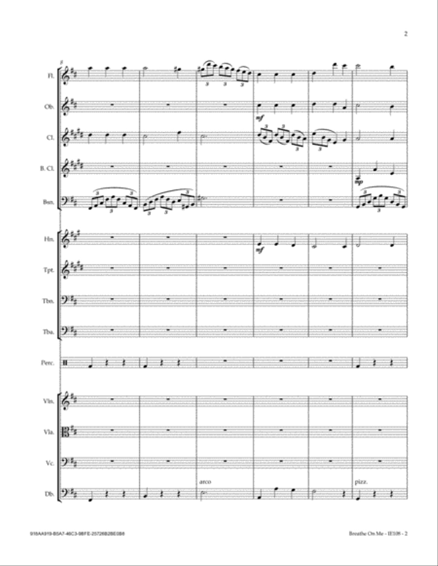 Breathe On Me Breathe On Me Full Orchestra scores gallery preview page 5