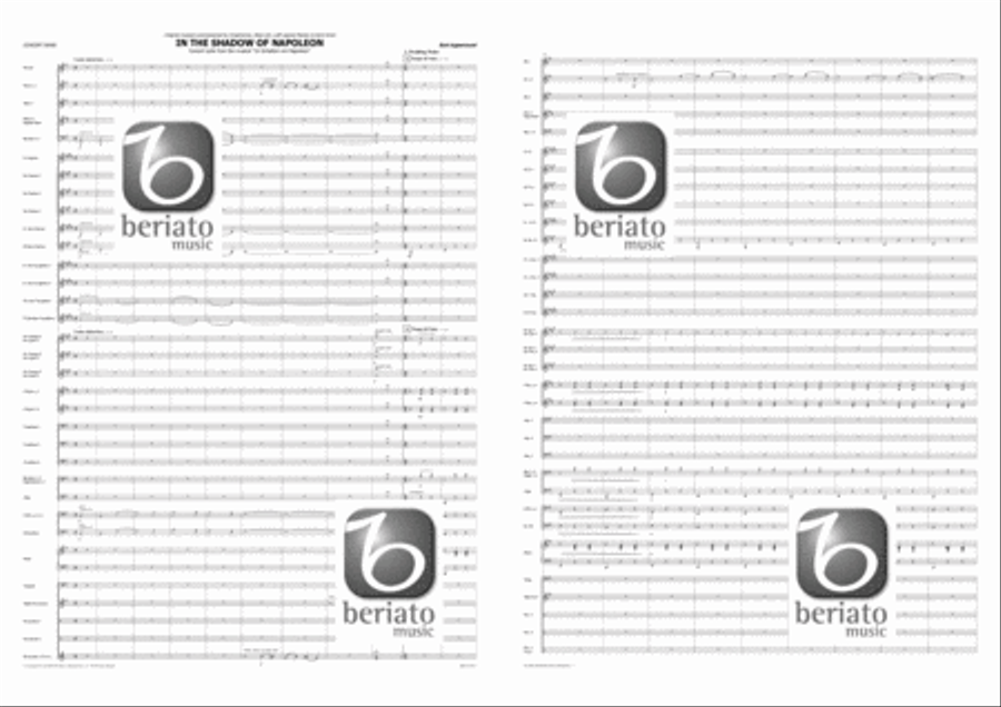 In the Shadow of Napoleon Concert Band scores gallery preview page 2