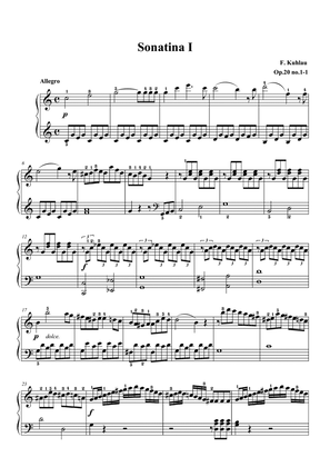 Kuhlau Sonatina Op. 20 No. 1.1 in C Major
