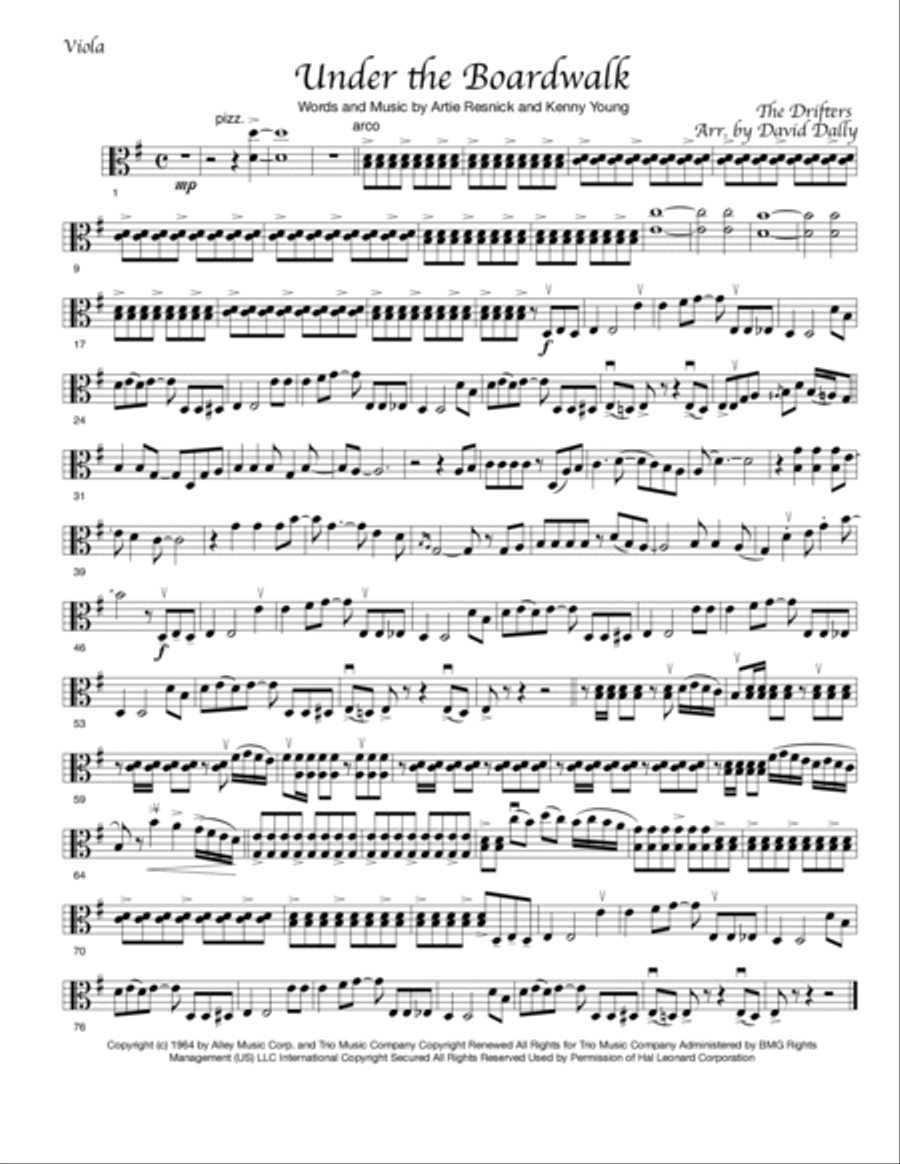 Under The Boardwalk String Orchestra scores gallery preview page 3