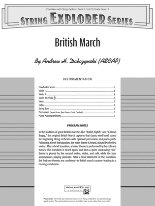 British March: Score