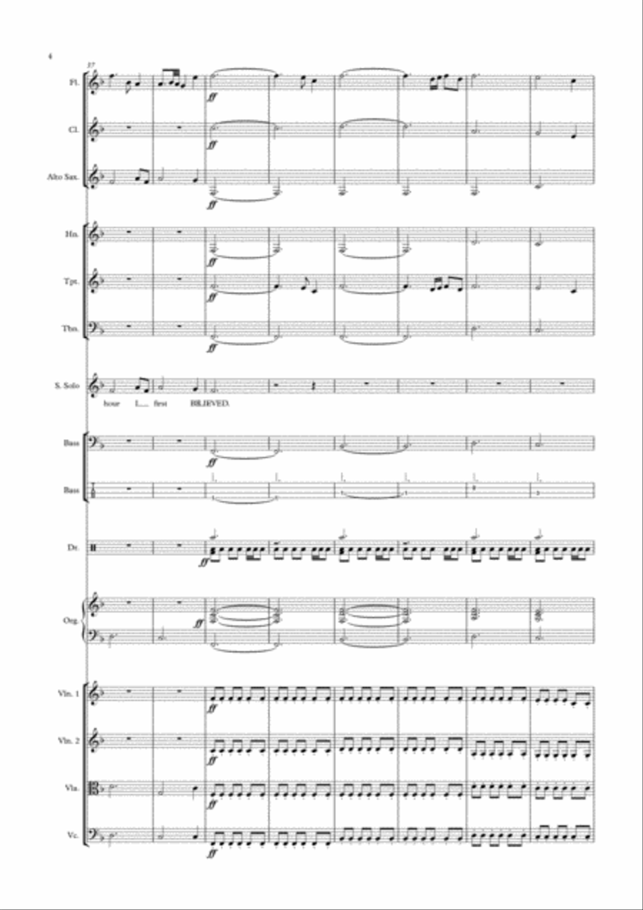Amazing Grace Concert Band scores gallery preview page 4