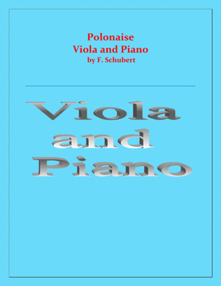 Polonaise - F. Schubert - For Viola and Piano - Intermediate